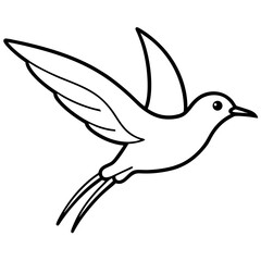 Elegant Birds Line Art Vector Illustration | Minimalist Bird Drawings | Hand-Drawn Bird Sketch | Flying Birds Silhouette | Nature-Inspired Bird Artwork for Logos, Prints, Crafts, and Wall Art | Digita