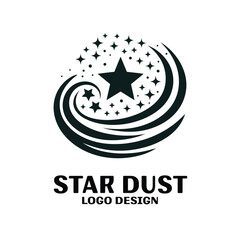 Obraz premium Star Dust Vector Logo Design