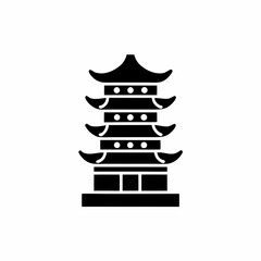 creative details Pagoda Icon Vector Illustration