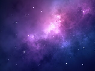 Obraz premium Vibrant cosmic dance of colors in the midnight galaxy under starlit skies