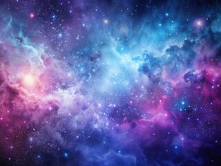 Fototapeta premium Vibrant cosmic abstract background featuring swirling galaxy hues in purple and blue tones
