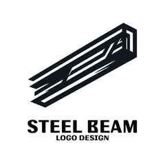 Steel Beam Vector Logo Design