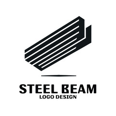 Steel Beam Vector Logo Design
