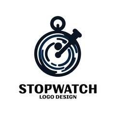 Stopwatch Vector Logo Design