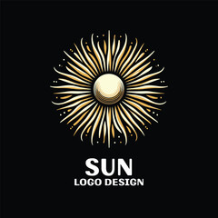 Sun Vector Logo Design