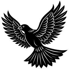 Obraz premium vector illustration of an eagle vector illustration of a woman with a bell