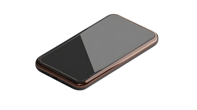 Modern Smartphone with Sleek Design on Black Background HighResolution Image for Technology a