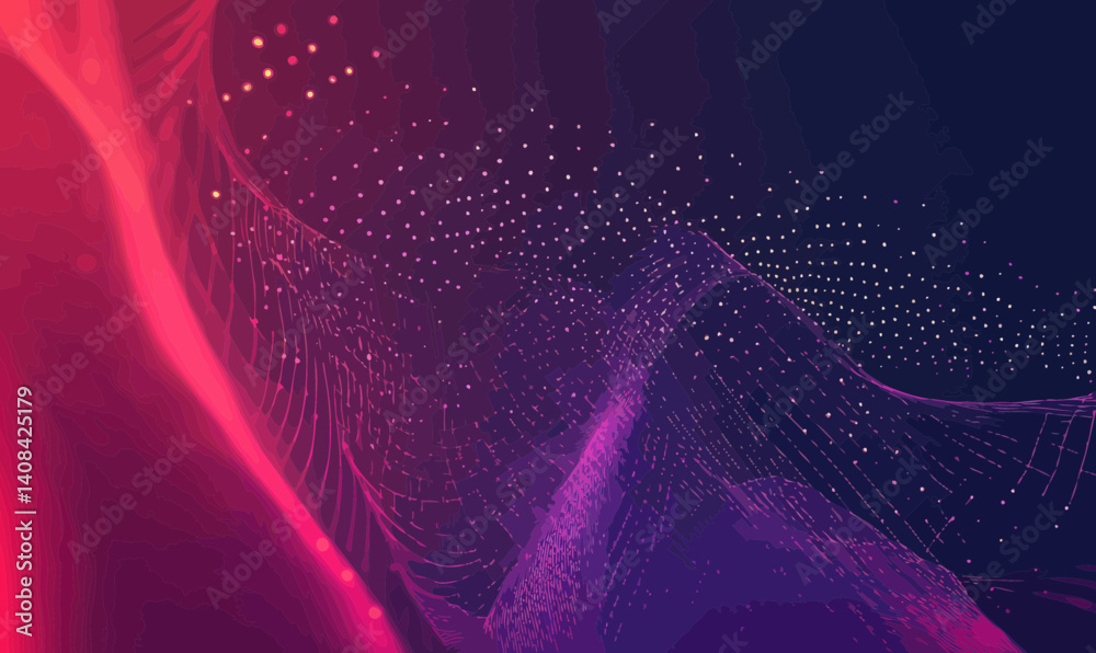Poster dynamic abstract geometric plexus mesh background for modern design concepts