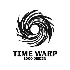 Time Wrap Vector Logo Design