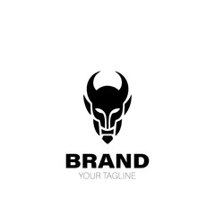 Demon Logo. Demon Logo Design. Demon Logo Brand. Demon Logo Vector Design Isolated on White Background