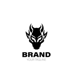 Demon Logo. Demon Logo Design. Demon Logo Brand. Demon Logo Vector Design Isolated on White Background