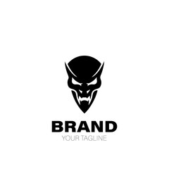 Demon Logo. Demon Logo Design. Demon Logo Brand. Demon Logo Vector Design Isolated on White Background