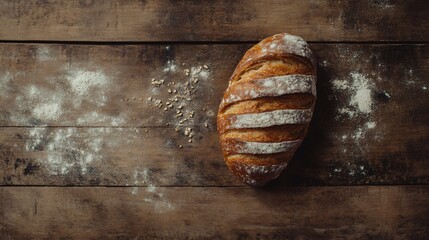 Rustic Wooden Tabletop Artisan Bread Still Life of excellence in splendor beyond compare with grace