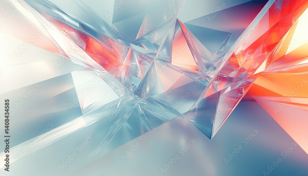 Poster Intricate crystal formations sparkle in soft light highlighting their unique shapes and textures in an artistic display of natural beauty