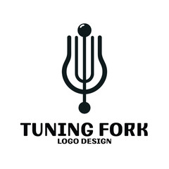 Tuning Fork Vector Logo Design