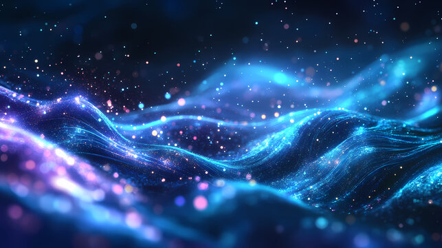 Speed blue, cyan and white light, neon glowing rays lines. colored, hyper jump. abstract creative neon color speed background. space blurry Galactic Fibers. Illustration