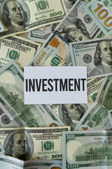 Concept of making good investments and having great returns. Vertical shot.