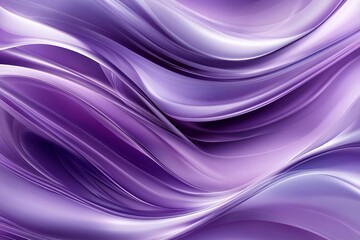 Abstract flowing purple and white waves creating a smooth and elegant background design element