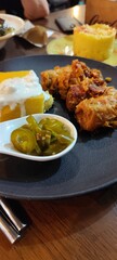 Traditional romanian and moldovan dish called Samarle. It is a stuffed cabbage or cabbage paupiette, made from a cabbage leaf stuffed with minced pork and rice mixed with vegetables, onions, and herbs
