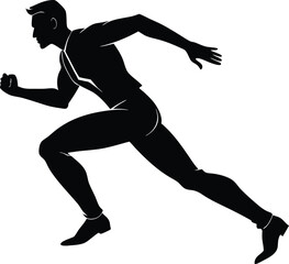 Running man silhouette