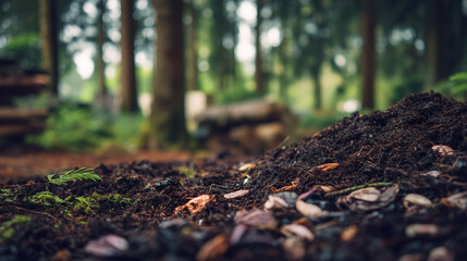 Composting facility in front of a structure promotes sustainable waste management and nurtures community growth