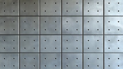 Grey Concrete Panel Texture Seamless Wall Pattern