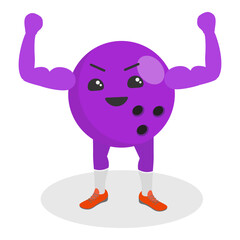 3D Isometric Flat Vector Set of Cartoon Sport Ball Mascot, Funny Cartoon Characters. Item 5