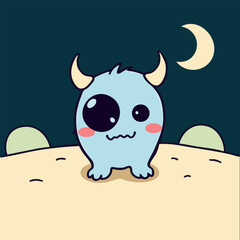 Little Night Monsters Shy face