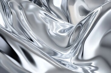 Silver metallic background featuring light reflections and a smooth, shiny surface. High-resolution illustration with a clean, professional design and soft shadow effects.