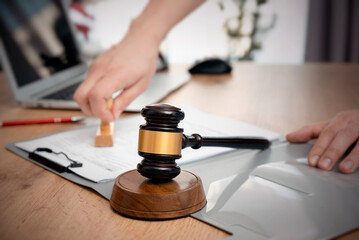 Lawyer or attorney at work, business concept