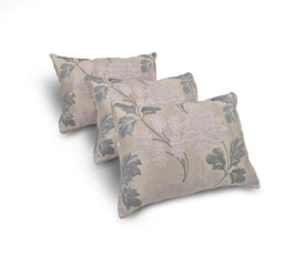 Set of decorative pillows on a white background