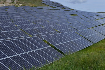 Solar panels green energy light energy
