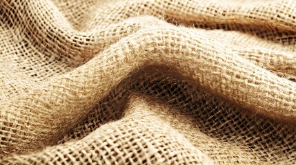 Natural Burlap Texture Background Rustic Fabric Woven Sackcloth Closeup