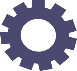 Settings mobile widget button vector illustration