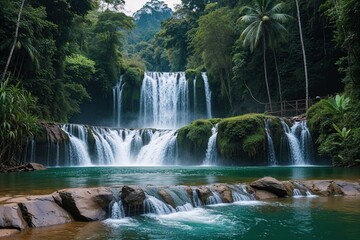 Discover Kuang Si Waterfalls in Lush Laos Forests a Tranquil Retreat for Renewal and Serenity
