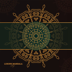 Vector modern mandala template design