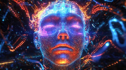 Quantum Computing AI Interface with Holographic Projection