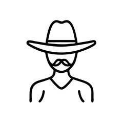 mexican cowboy with hat