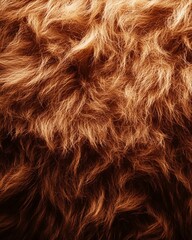 Naklejka premium Reddish-Brown Fur Texture