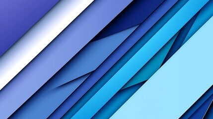 Obraz premium Abstract Blue Geometric Background with Layered Design Elements