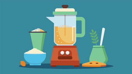 After patiently soaking overnight the morro seeds are blended with rice and other ingredients creating a smooth and creamy base for horchata.. Vector illustration