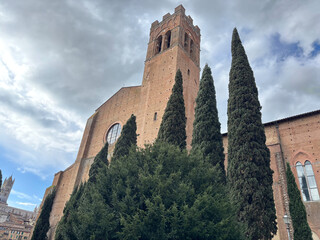 The Basilica of San Domenico, also known as Basilica Cateriniana. Siena, Italy.