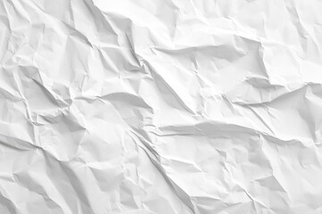 Obraz premium Crumpled white paper texture