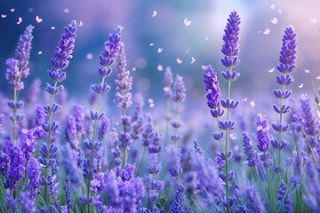 Obraz premium Lavender Blue Backgrounds for Enchanting Nature Inspired Home Decor