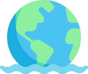 ocean illustration on a white background     