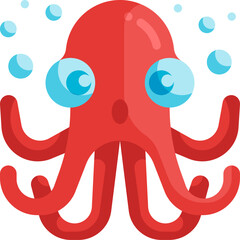 octopus illustration on a white background     