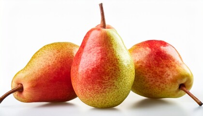 Pears isolated over white