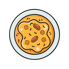 Illustration of Halva, a traditional Middle Eastern dessert