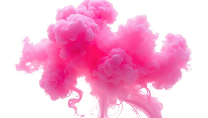 Fototapeta premium Abstract Pink Ink Cloud in Water