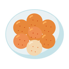 Indian Sweets: Gulab Jamun Balls in a Dish